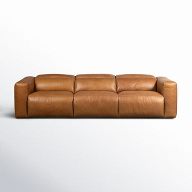 Amed 124" Genuine Leather Power Reclining Sofa