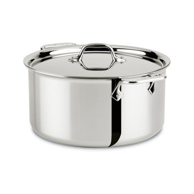 All-Clad D3 Compact Stainless Steel Stock Pot with Lid