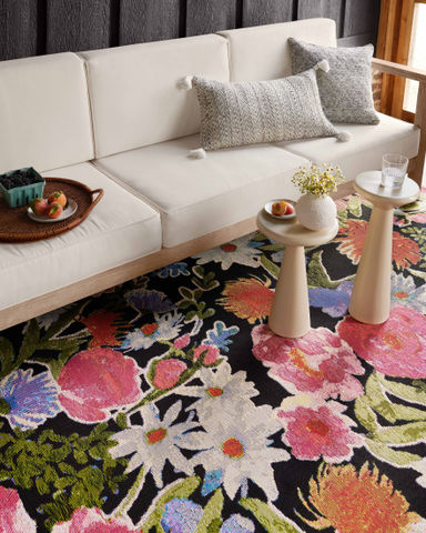 Loloi II Botanical Black / Multi Area Rug
