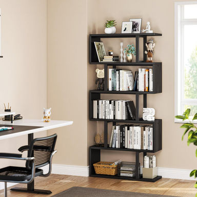 Aniya 69'' H X 31'' W  Steel Geometric Bookcase