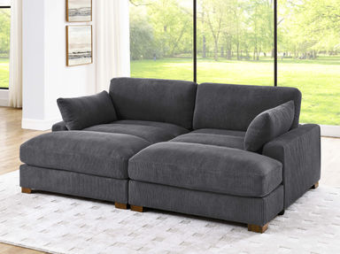 Mordecai 90'' Corduroy Sleeper Sofa