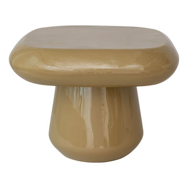 Enameled Metal Square Table