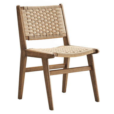 Modway Saoirse Woven Rope Wood Dining Side Chair | Wayfair