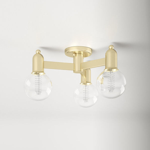 Saimi 3 - Light 18" Semi Flush Mount