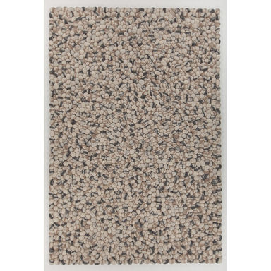 Lakendra Authentic Hand Woven Ivory Wool Abstract Rug