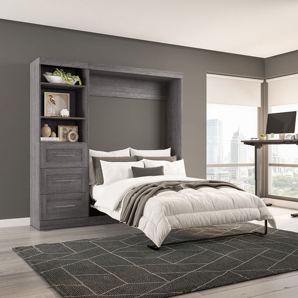 Arlex Murphy Bed with Shelving and Drawers