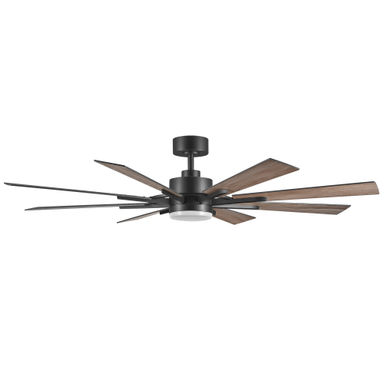 60'' 8-Blade Modern Farmhouse Large Room LED Ceiling Fan with Light and Remote