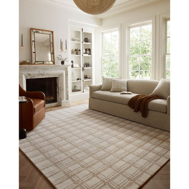 Chris Loves Julia x Loloi Polly Cream / Sand Area Rug
