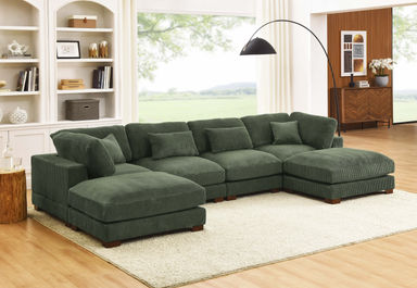 Andreco 6 - Piece Corduroy Sectional
