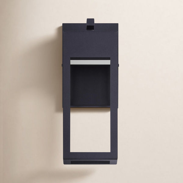 Black 12" H Integrated LED Outdoor Wall Lantern