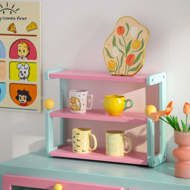 Dopamine Color Creative Storage Cup Frame Skin Feeling Perfume Cup Display Shelf Desktop Finishing Art