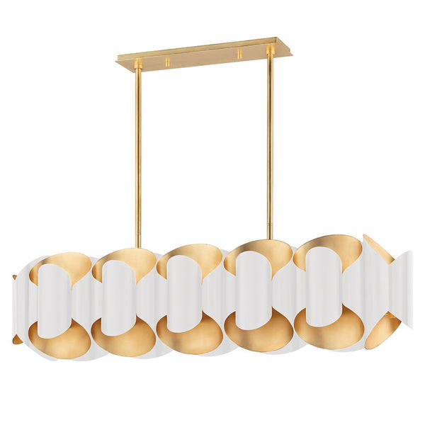 Banks 12 - Light Kitchen Island Linear Pendant