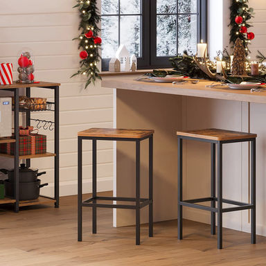 Wynnewood Counter Stool with Metal Frame (Set of 2)