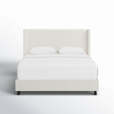 Hanson Upholstered Wingback Bed