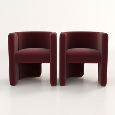 Jaimyn Upholstered Barrel Chair (Set of 2)