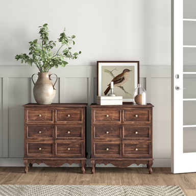 Arshaun Solid Wood 3 - Drawer Accent Chest