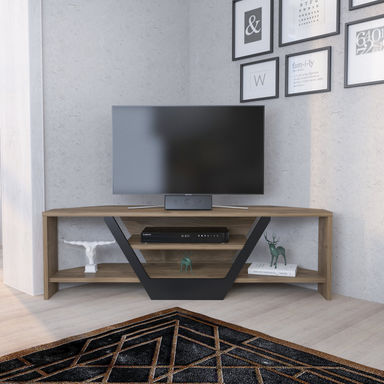 Sares Corner TV Stand Media Console for TVs up to 55"