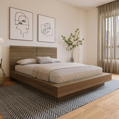 Wade Logan® Napa Platform Bed with Headboard & Reviews | Wayfair