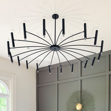 Havanna 18 - Light Iron Modern Linear Chandelier