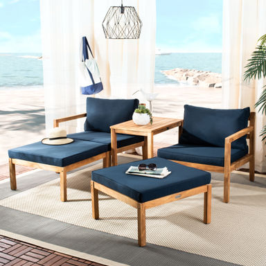 Highland Dunes Eastway Outdoor 9 Piece Seating Group with Cushions & Reviews | Wayfair