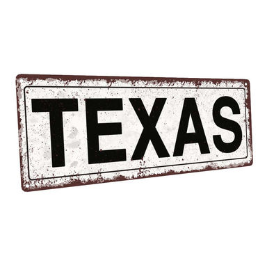 Gracie Oaks Texas - Unframed Textual Art on Metal | Wayfair