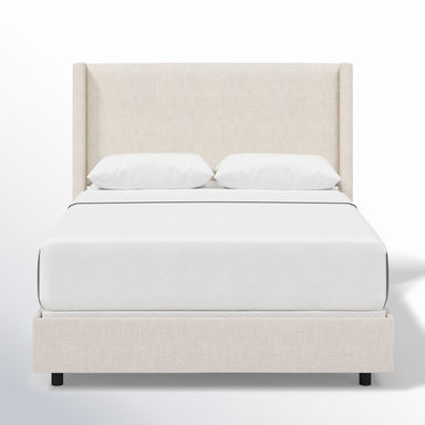Hanson Upholstered Wingback Bed