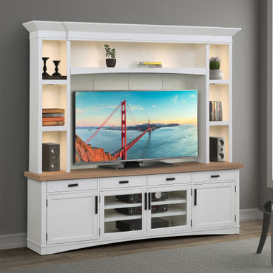 Beachcrest Home™ Solid Wood Entertainment Center for TVs up to 70" & Reviews | Wayfair