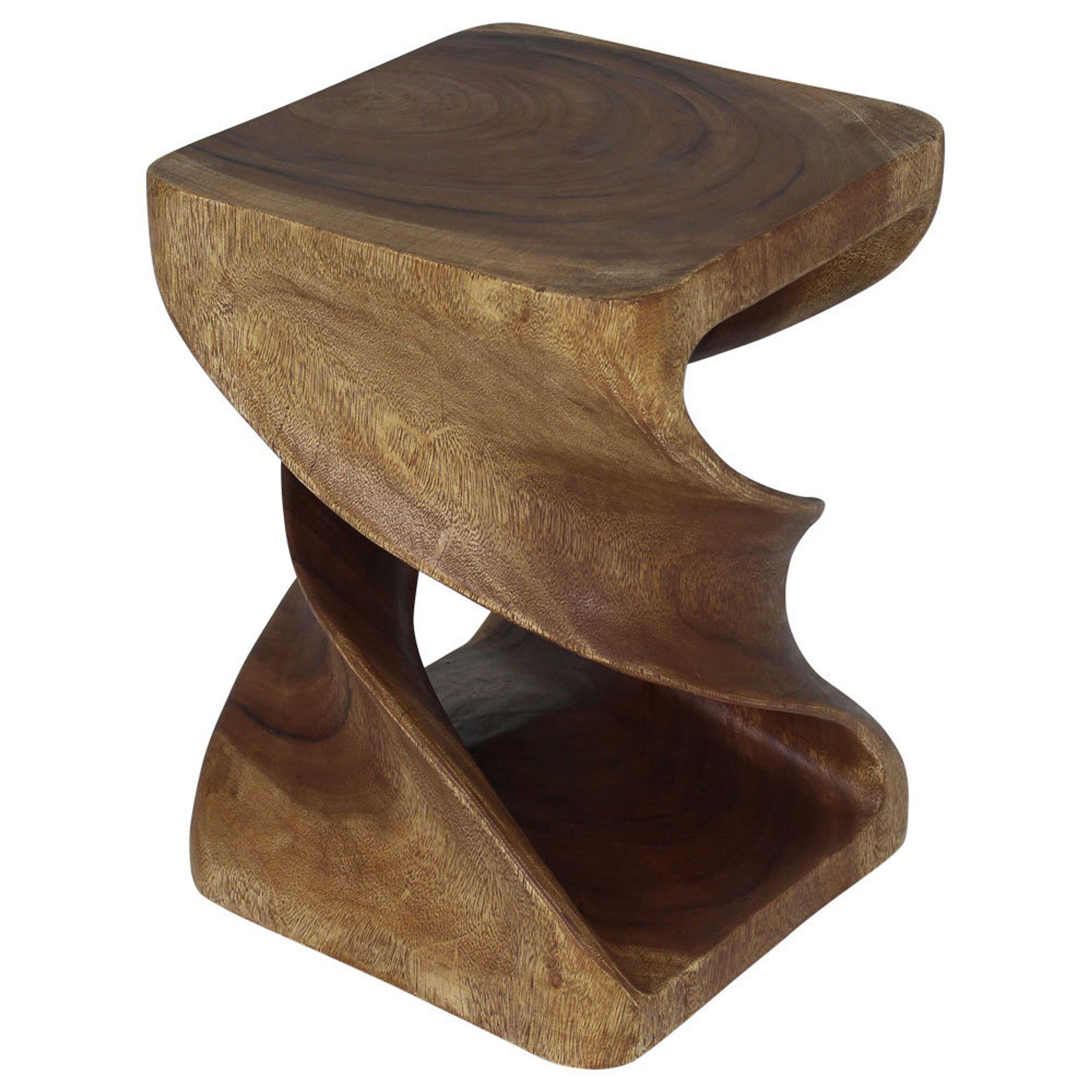 Loon Peak Ahliya Solid Wood Block End Table Set - Modern Accent Furniture