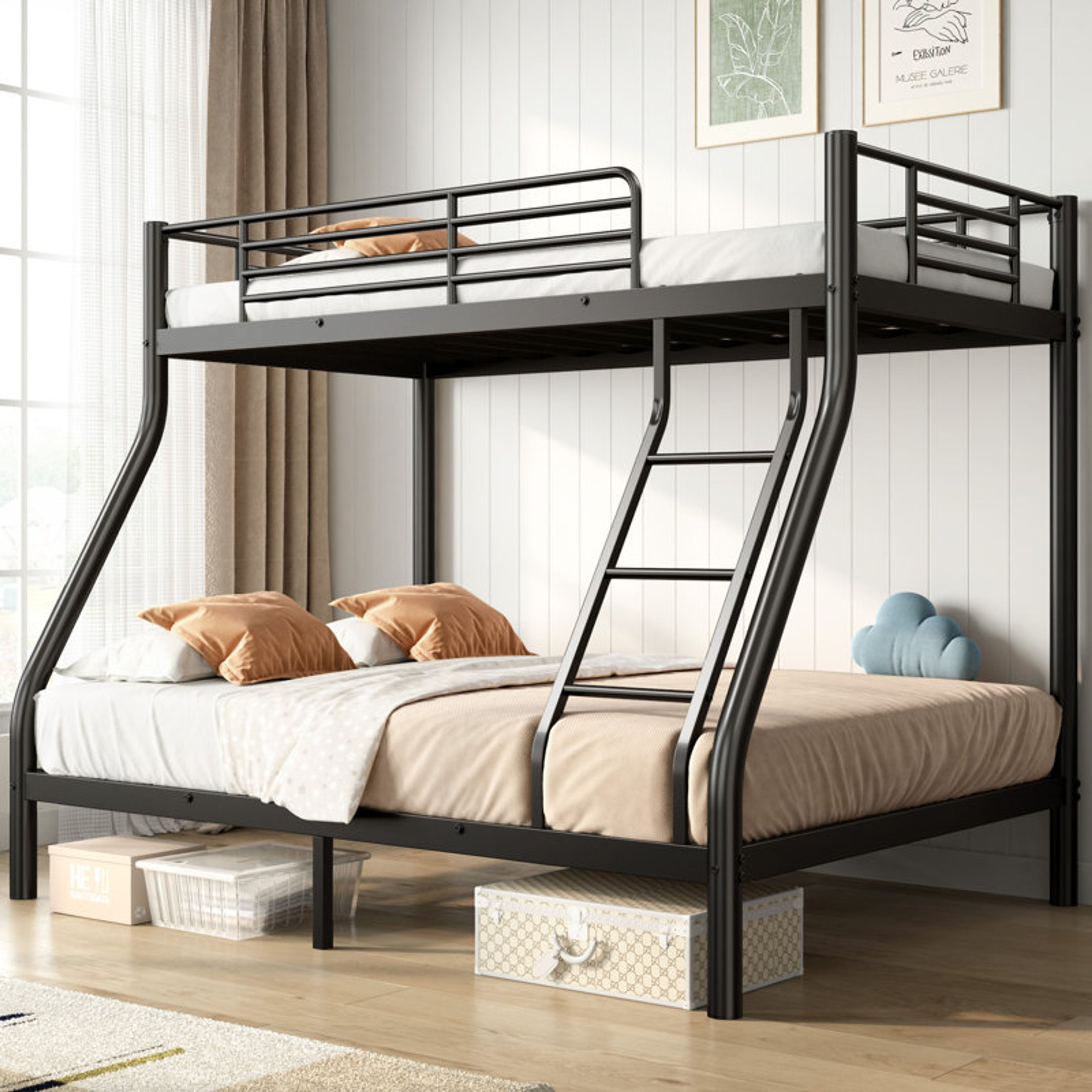 Durable Twin Over Full Metal Bunk Bed for Kids | Isabelle & Max™