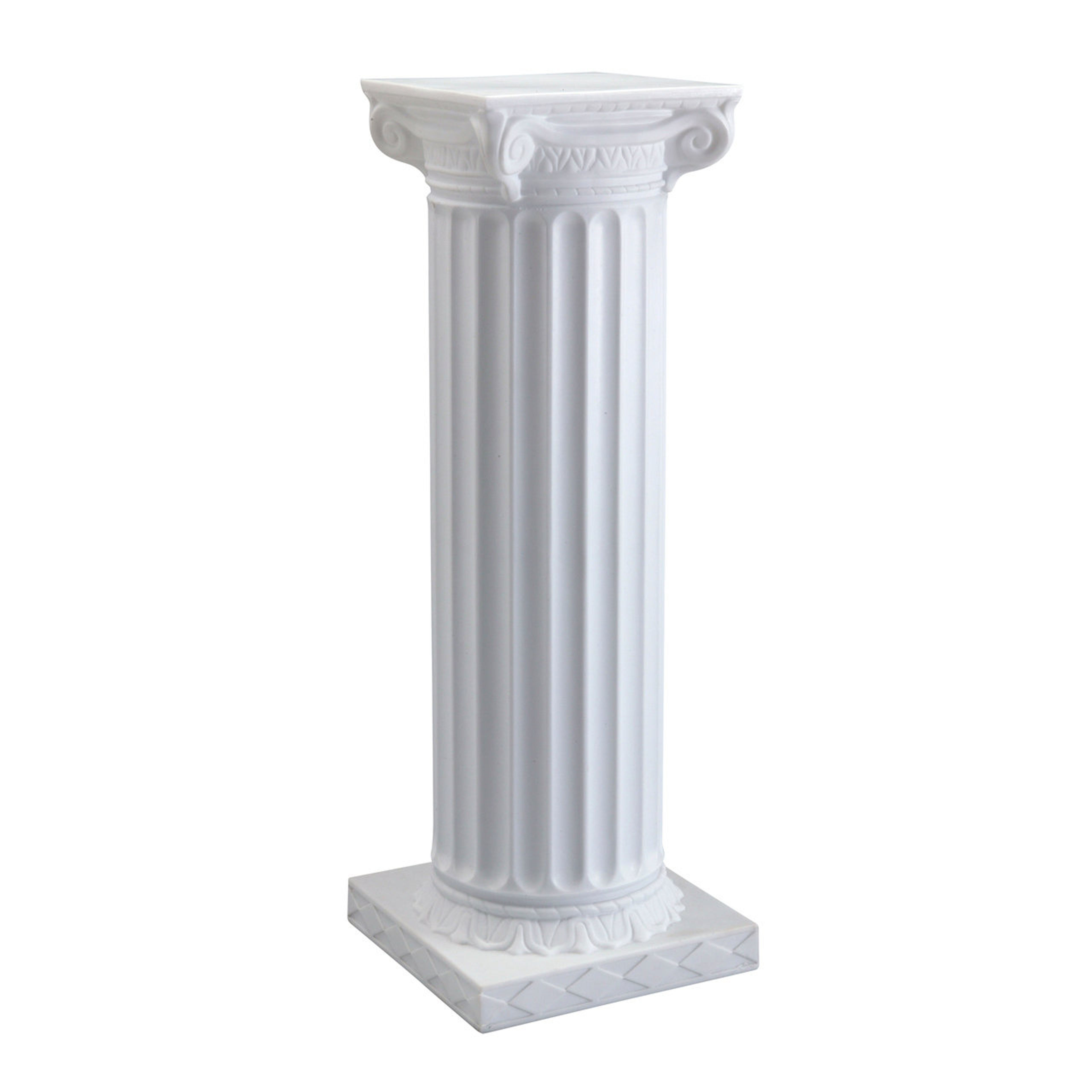 Shaver Empire White Pedestal Floral Stand Indoor/Outdoor