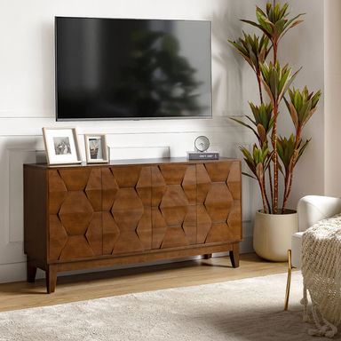 Sara 60" Wide Sideboard with Solid Wood Legs