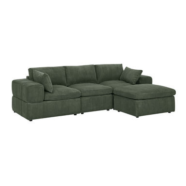 Plainesshi Corduroy Modular Sectional