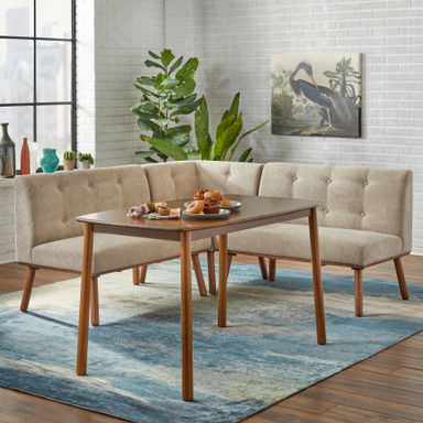 Bucci 5 - Person Breakfast Nook Dining Set