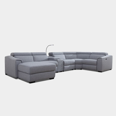 Mofit Home 6PCS MODERN RECLINING SECTIONAL WITH ADJUSTABLE HEADREST & Reviews | Wayfair