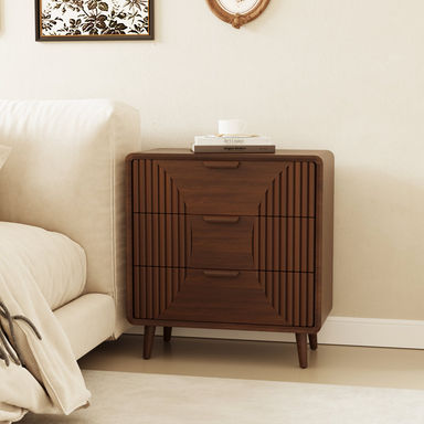 Kriday 19.3'' W Nightstand with 3 Drawers