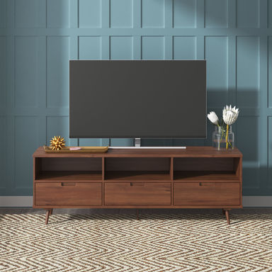Sadie 70" Solid Wood 3-Drawer TV Stand for TVs up to 80"