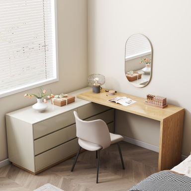 Latitude Run® Extendable Multi-functional Makeup Vanity Home Office Desk | Wayfair