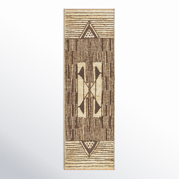 Boman Southwestern Hand-Knotted Wheat/Charcoal Area Rug