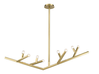 8 - Light Dimmable Modern Linear Chandelier