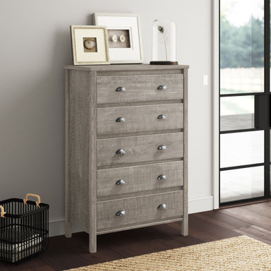 Altamirano Solid Wood 33'' W 5 - Drawer Dresser
