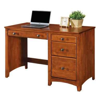 Malani 4 Drawer Solid Wood Desk