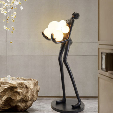 71'' Black Novelty Floor Lamp