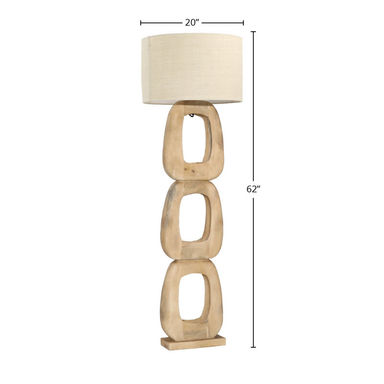 Kazir 62'' Natural Novelty Floor Lamp