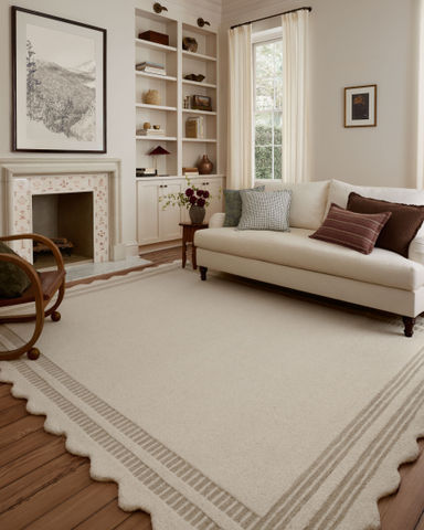 Chris Loves Julia x Loloi Scottie Ivory / Grey Area Rug
