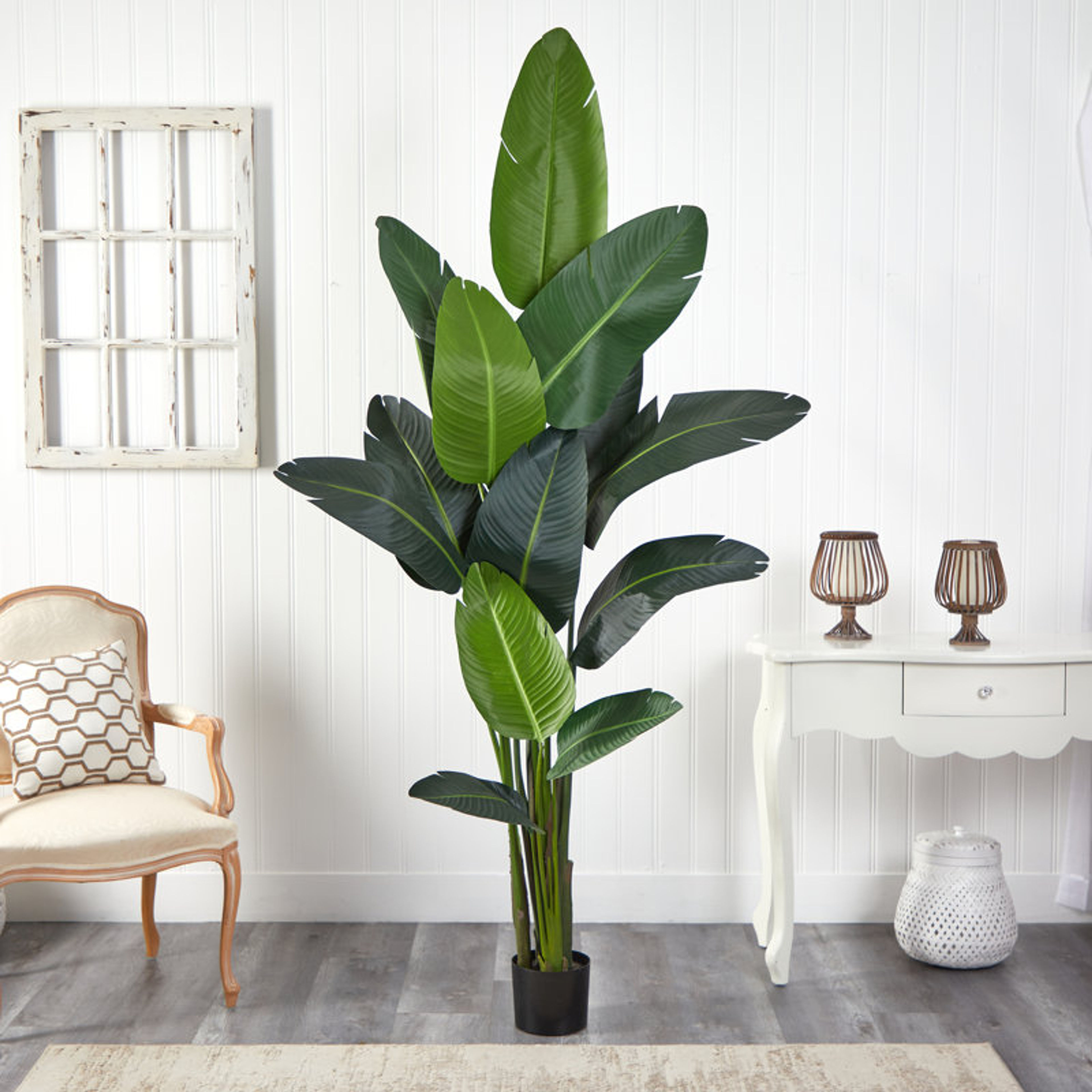 84-Inch Artificial Traveler's Palm Tree in Planter | Bayou Breeze