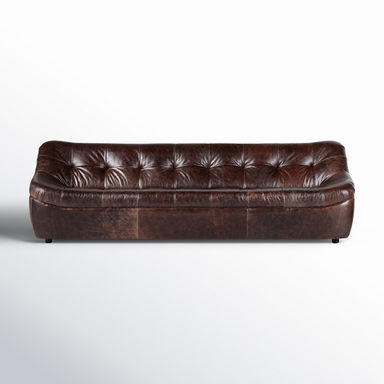 Elta 106'' Leather Sofa