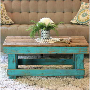 Ladd Solid Wood Top Single Coffee Table