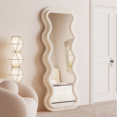 Benites Wavy Mirror Full Length Mirror