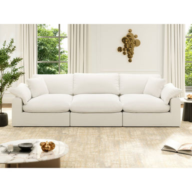 Berglund Upholstered Sofa, Cloud Sofa Modular Sectional Sofa Deep Seat Modular Couch for Living Room Office Apartment