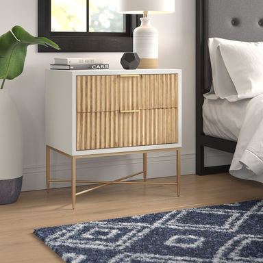 Mercury Row Giddens 2 - Drawer Nightstand & Reviews | Wayfair
